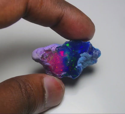 Very Rare Bi-Color Opal Rough 48.20 Cts Natural Ethiopian Opal Raw Jewelry Grade