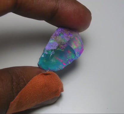 Very Rare Bi-Color Opal Rough 32.50 Cts Natural Ethiopian Opal Raw Jewelry Grade