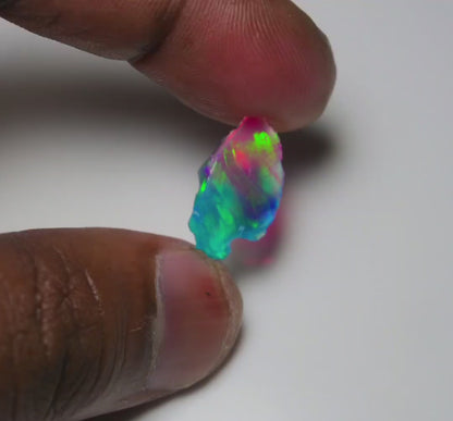 Very Rare Bi-Color Opal Rough 3.75 Cts Natural Ethiopian Opal Raw Jewelry Grade