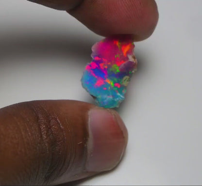 Very Rare Bi-Color Opal Rough 5.90 Cts Natural Ethiopian Opal Raw Jewelry Grade