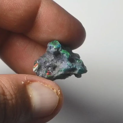 Black Opal Rough 15.40 Carats | Natural Ethiopian Opal Rough - Ready for Cutting & Jewelry | AAA Grade Opal Raw
