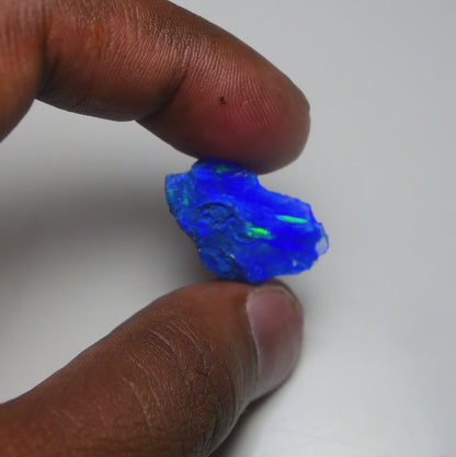 Rare Blue Opal 12.35 Carats | Natural Blue Ethiopian Opal Rough - Ready for Cutting & Jewelry!