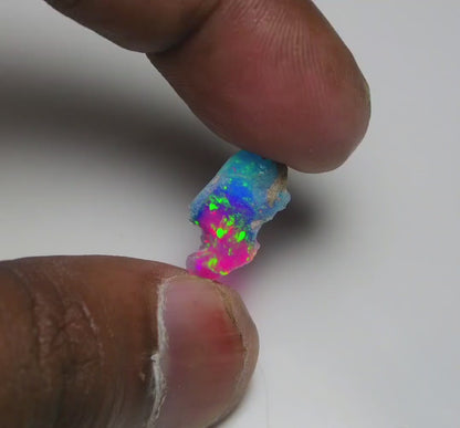 Very Rare Bi-Color Opal Rough 1.80 Cts Natural Ethiopian Opal Raw Jewelry Grade