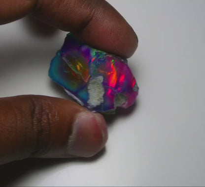 Very Rare Bi-Color Opal Rough 69.45 Cts Natural Ethiopian Opal Raw Jewelry Grade