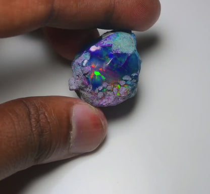 Very Rare Bi-Color Opal Rough 68.40 Cts Natural Ethiopian Opal Raw Jewelry Grade