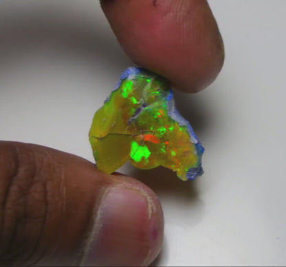 Rare Black Opal 20.80 Carats | Natural Black Ethiopian Opal Rough - Ready for Cutting & Jewelry!
