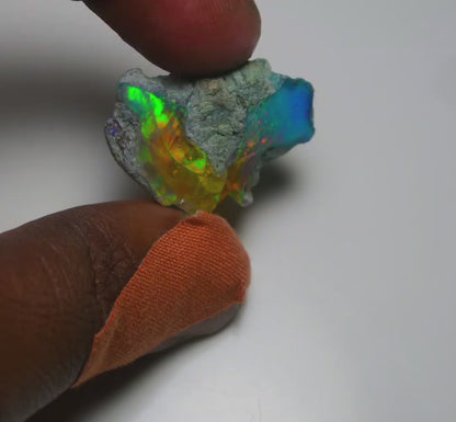 Very Rare Bi-Color Opal Rough 39.45 Cts Natural Ethiopian Opal Raw Jewelry Grade