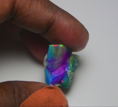Very Rare Bi-Color Opal Rough 22.30 Cts Natural Ethiopian Opal Raw Jewelry Grade