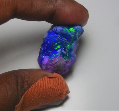 Very Rare Bi-Color Opal Rough 50.90 Cts Natural Ethiopian Opal Raw Jewelry Grade