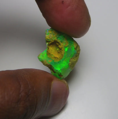 Rare Green Opal 13.15 Carats | Natural Green Ethiopian Opal Rough - Ready for Cutting & Jewelry!
