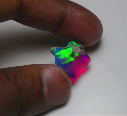 Very Rare Bi-Color Opal Rough 6.10 Cts Natural Ethiopian Opal Raw Jewelry Grade
