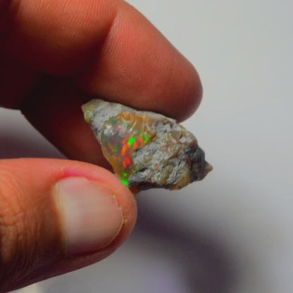 Black Opal Weight: 28.65  Carats | Natural Black Ethiopian Opal Rough - Ready for Cutting & Jewelry