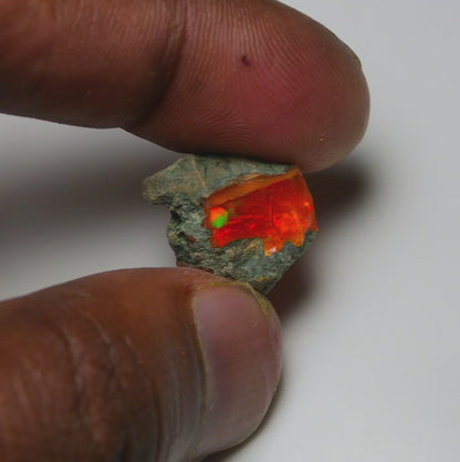Rare Orange Opal 9.60 Carats | Natural Orange Ethiopian Opal Rough - Ready for Cutting & Jewelry!