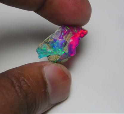 Very Rare Bi-Color Opal Rough 9.05 Cts Natural Ethiopian Opal Raw Jewelry Grade