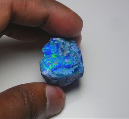 Very Rare Bi-Color Opal Rough 72.75 Cts Natural Ethiopian Opal Raw Jewelry Grade