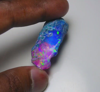Very Rare Bi-Color Opal Rough 50.00 Cts Natural Ethiopian Opal Raw Jewelry Grade