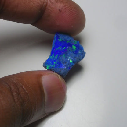 Rare Blue Opal 12.70 Carats | Natural Blue Ethiopian Opal Rough - Ready for Cutting & Jewelry!