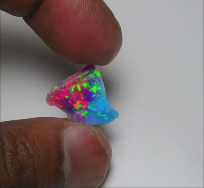 Very Rare Bi-Color Opal Rough 4.70 Cts Natural Ethiopian Opal Raw Jewelry Grade