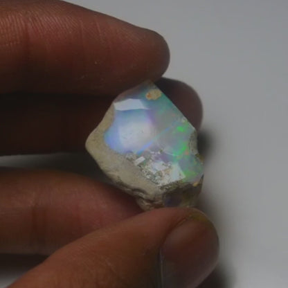 White Opal 17.95 Carats | Natural White Ethiopian Opal Rough - Ready for Cutting & Jewelry!
