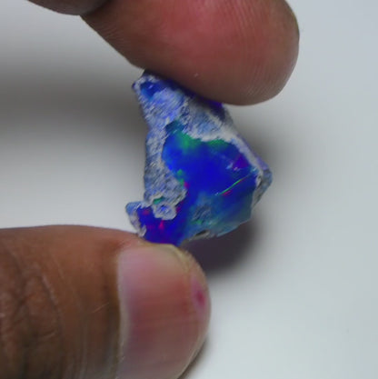 Rare Blue Opal 13.50 Carats | Natural Blue Ethiopian Opal Rough - Ready for Cutting & Jewelry!