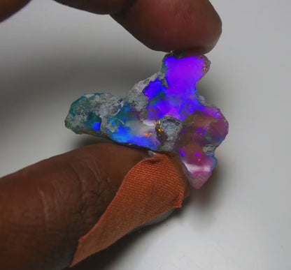 Very Rare Bi-Color Opal Rough 38.35 Cts Natural Ethiopian Opal Raw Jewelry Grade