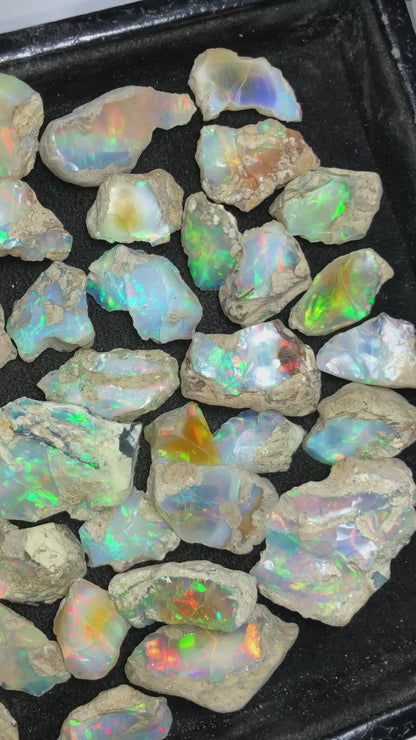 500 Carat Ethiopian Welo Opal Rough Parcel – Suitable for Cutting & Jewelry | Natural Multi-Fire Opal