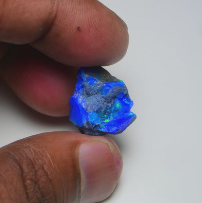 Rare Blue Opal 12.10 Carats | Natural Blue Ethiopian Opal Rough - Ready for Cutting & Jewelry!