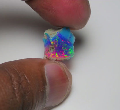 Very Rare Bi-Color Opal Rough 3.40 Cts Natural Ethiopian Opal Raw Jewelry Grade