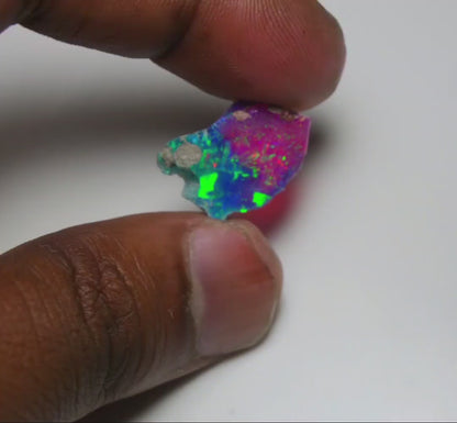 Very Rare Bi-Color Opal Rough 6.35 Cts Natural Ethiopian Opal Raw Jewelry Grade