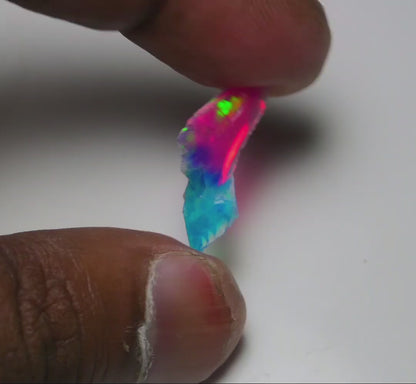 Very Rare Bi-Color Opal Rough 1.80 Cts Natural Ethiopian Opal Raw Jewelry Grade
