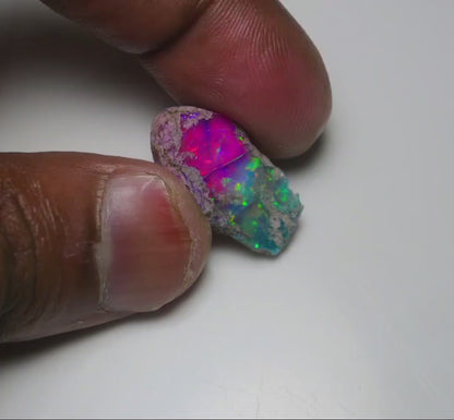 Very Rare Bi-Color Opal Rough 12.10 Cts Natural Ethiopian Opal Raw Jewelry Grade