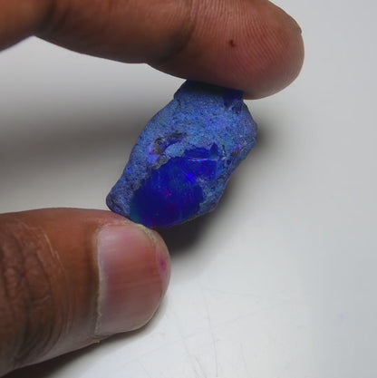 Rare Blue Opal 26.65 Carats | Natural Blue Ethiopian Opal Rough - Ready for Cutting & Jewelry!