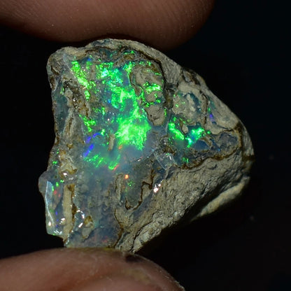 Natural White Opal Rough 9.30 CTs, Ethiopian Welo Opal Raw Gemstone For Jewelry