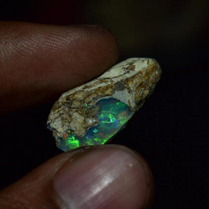 Dry Opal Rough 9.70 Carat Natural Ethiopian Welo Opal Raw Fire Opal Gemstone