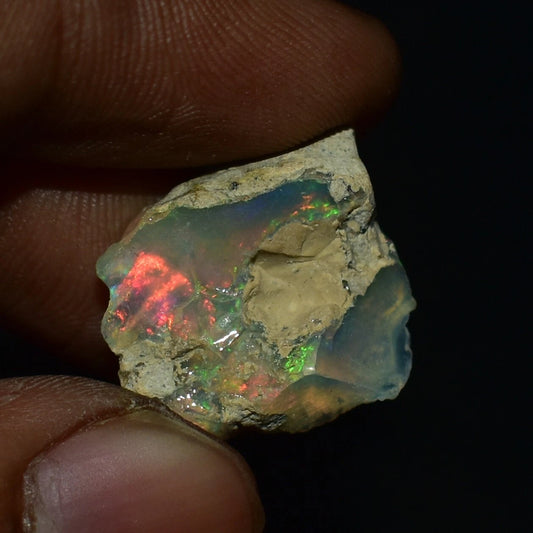 Dry Opal Rough 7.90 Carat Natural Ethiopian Welo Opal Raw Fire Opal Gemstone
