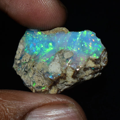 Natural White Opal Rough 12.25 CTS, Ethiopian Welo Opal Raw Gemstone For Jewelry