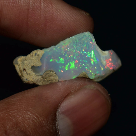 Natural White Opal Rough 8.80 CTs, Ethiopian Welo Opal Raw Gemstone For Jewelry