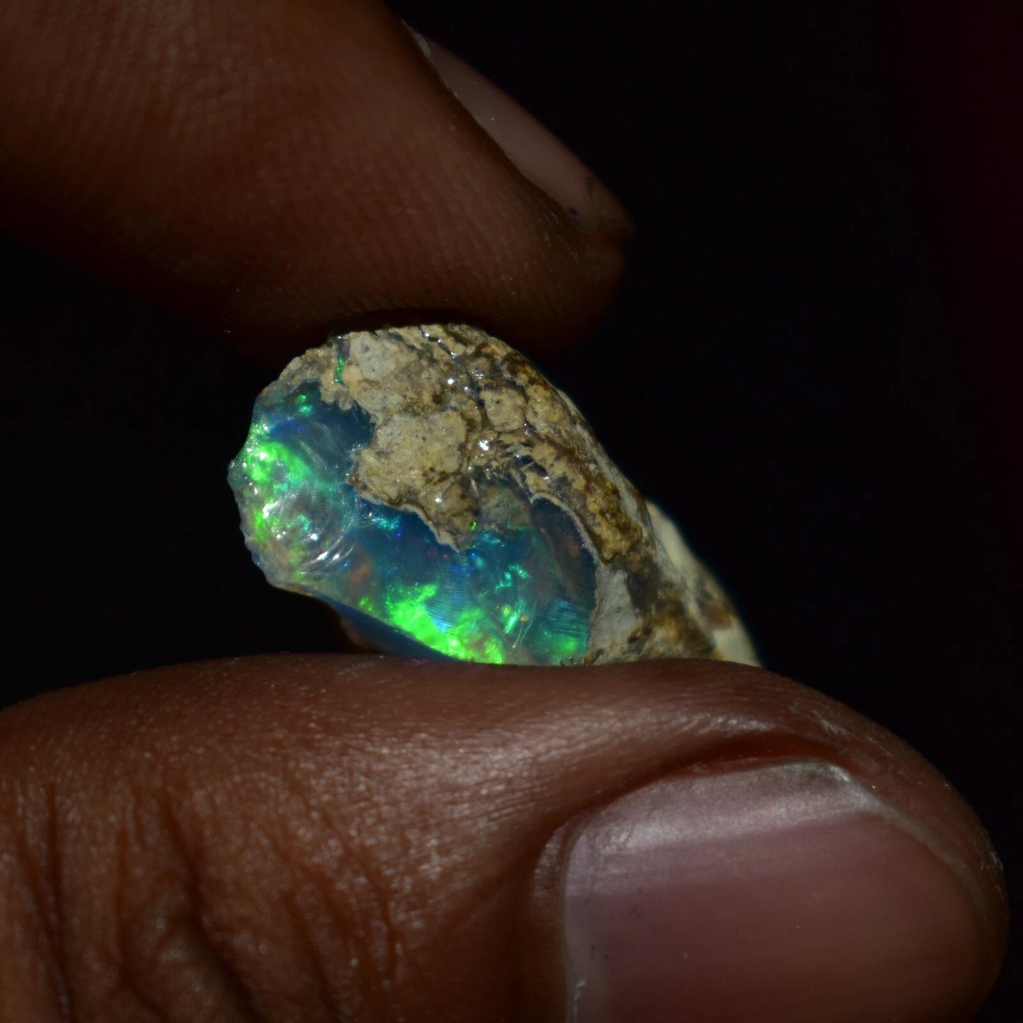 Dry Opal Rough 9.70 Carat Natural Ethiopian Welo Opal Raw Fire Opal Gemstone