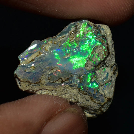 Natural White Opal Rough 9.30 CTs, Ethiopian Welo Opal Raw Gemstone For Jewelry