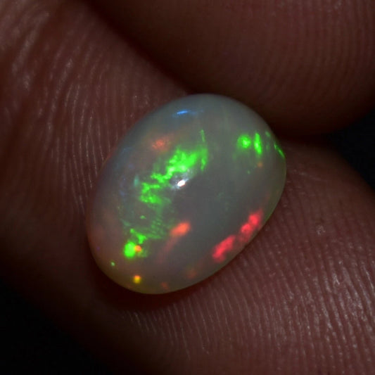 1.75 Cts Natural Ethiopian Opal Cabochon 10X7 MM AAA Grade Welo Opal Fire Opal