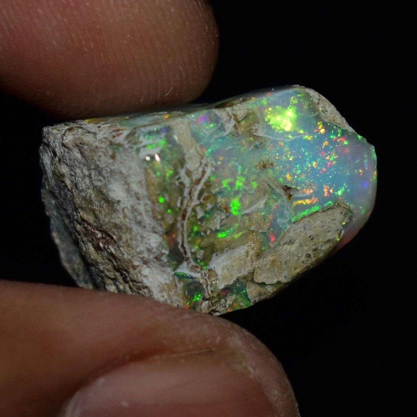 Natural White Opal Rough 10.40 CTS, Ethiopian Welo Opal Raw Gemstone For Jewelry