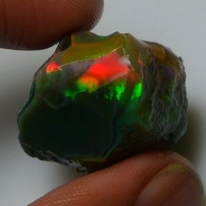 Multi Fire Opal Rough 50.00 Carat Natural Ethiopian Opal Raw Welo Opal Gemstone