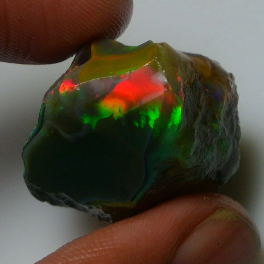 Multi Fire Opal Rough 50.00 Carat Natural Ethiopian Opal Raw Welo Opal Gemstone