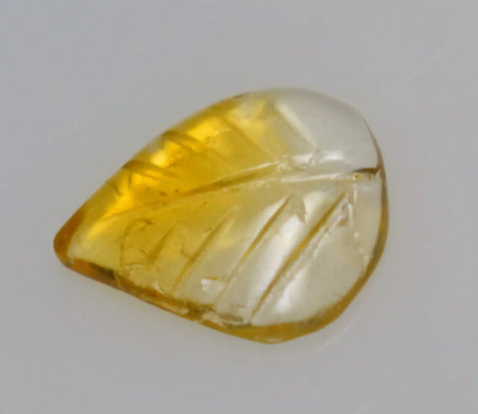 Handmade Citrine Carving 12X10 MM AAA Grade 1.95 Cts Natural Yellow Citrine Gem