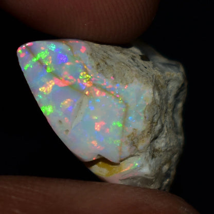 Natural White Opal Rough 11.40 CTS Ethiopian Welo Opal Raw Gemstone For Jewelry