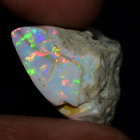 Natural White Opal Rough 11.40 CTS Ethiopian Welo Opal Raw Gemstone For Jewelry