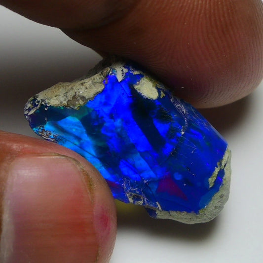 Smooth Black Opal Rough 11 Cts, Natural Ethiopian Welo Opal Raw, Jewelry Grade
