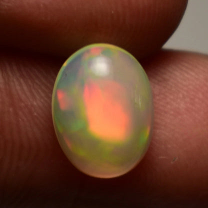 1.65 Cts Natural Ethiopian Opal Cabochon 10X8 MM AAA Grade Welo Opal Fire Opal