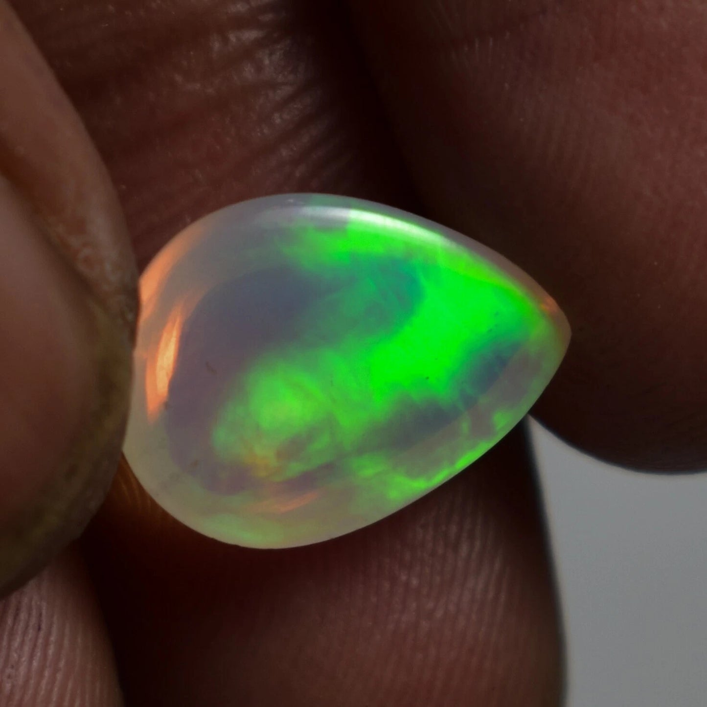 2.95 Cts Natural Ethiopian Opal Cabochon 13X9 MM AAA Grade Welo Opal Fire Opal