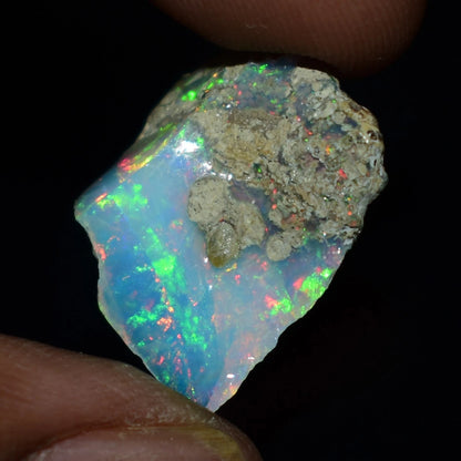 Natural White Opal Rough 8.90 CTS, Ethiopian Welo Opal Raw Gemstone For Jewelry